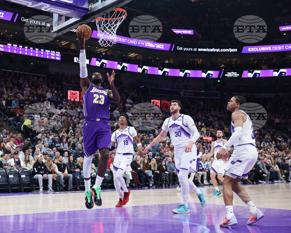 Lakers Jazz Basketball