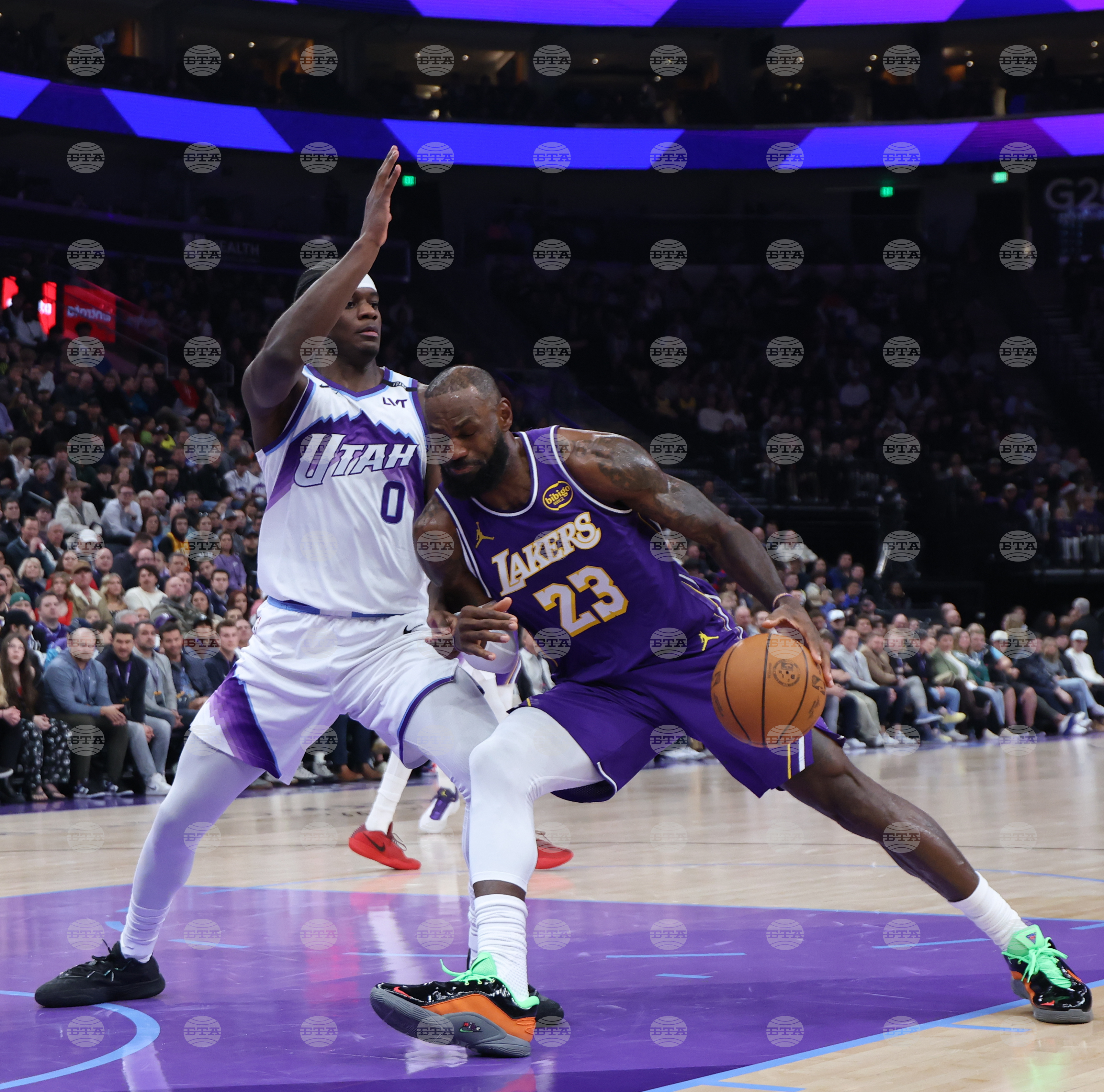 Lakers Jazz Basketball