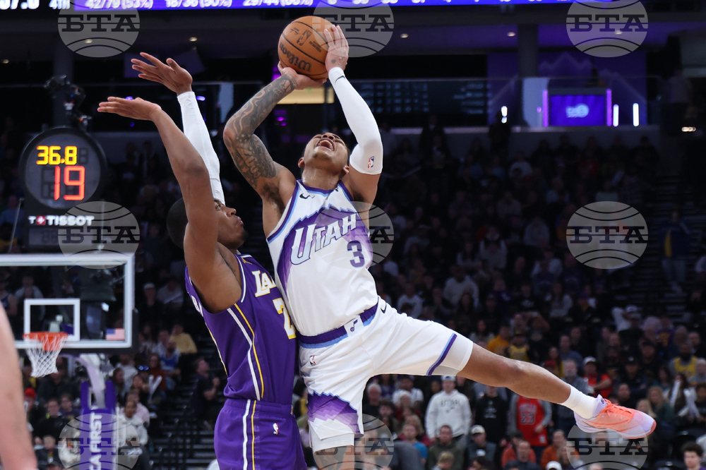 Lakers Jazz Basketball