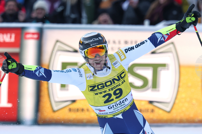 Ян Забистран спечели супергигантския слалом във Вал Гардена и донесе първа победа за Чехия за Световната купа в алпийските ски при мъжете