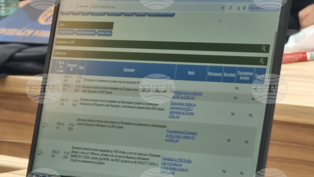 Крушари - Общински съвет - заседание