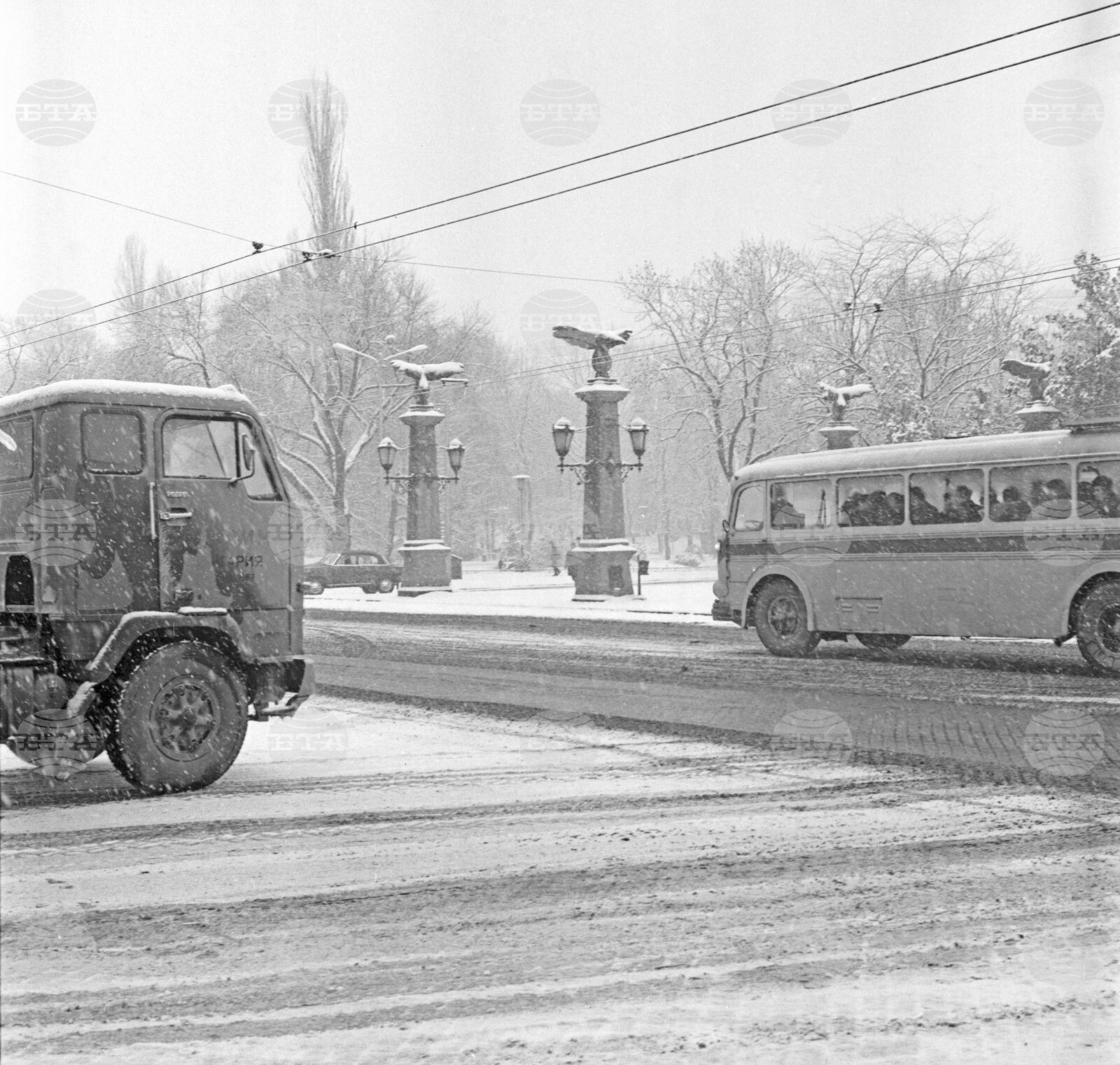 Снежна София през 1967 година