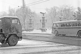 Снежна София през 1967 година
