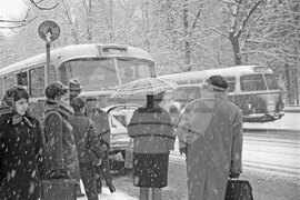 Снежна София през 1967 година