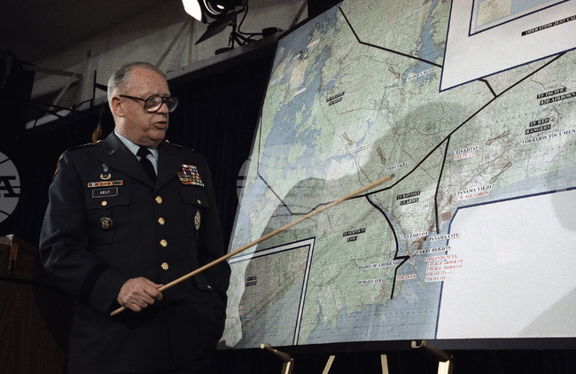 На 20 декември 1989 г. САЩ изпращат войски в Панама за сваляне на режима на генерал Мануел Нориега