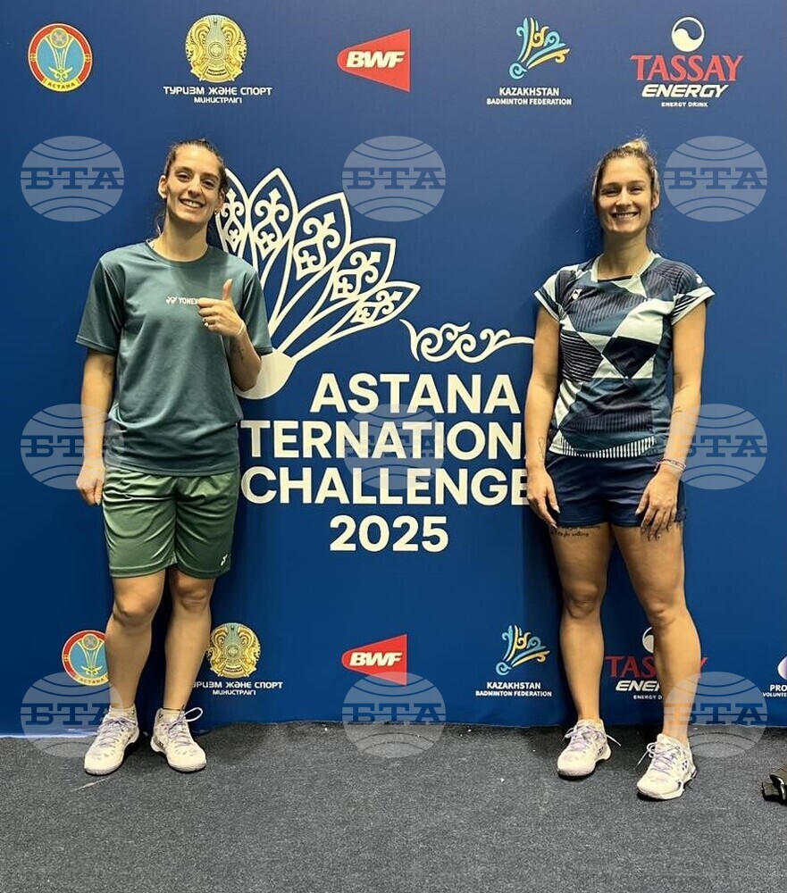 Стефани Стоева и Габриела Стоева се класираха за полуфиналите на двойки жени на турнир по бадминтон в Астана