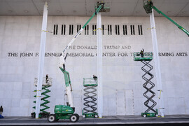 APTOPIX Trump Kennedy Center