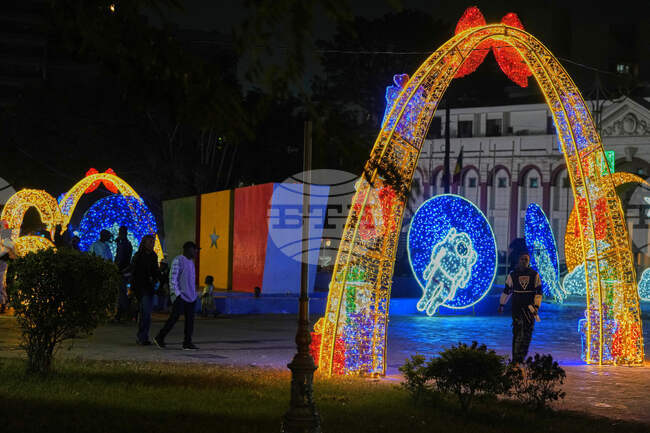 Senegal Christmas Holiday Lights