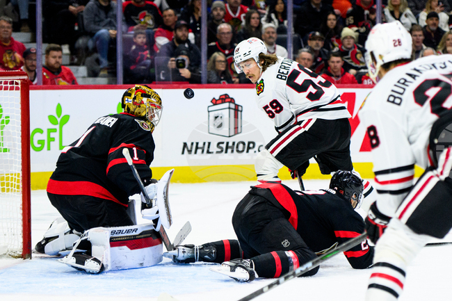 Blackhawks Senators Hockey