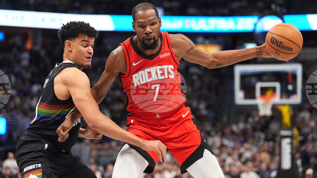 Кевин Дюрант отбеляза 31 точки, за да изведе Хюстън до победата срещу Денвър в НБА