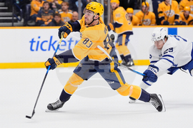 APTOPIX Maple Leafs Predators Hockey