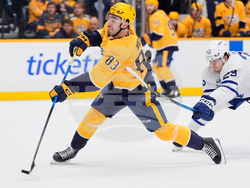 APTOPIX Maple Leafs Predators Hockey