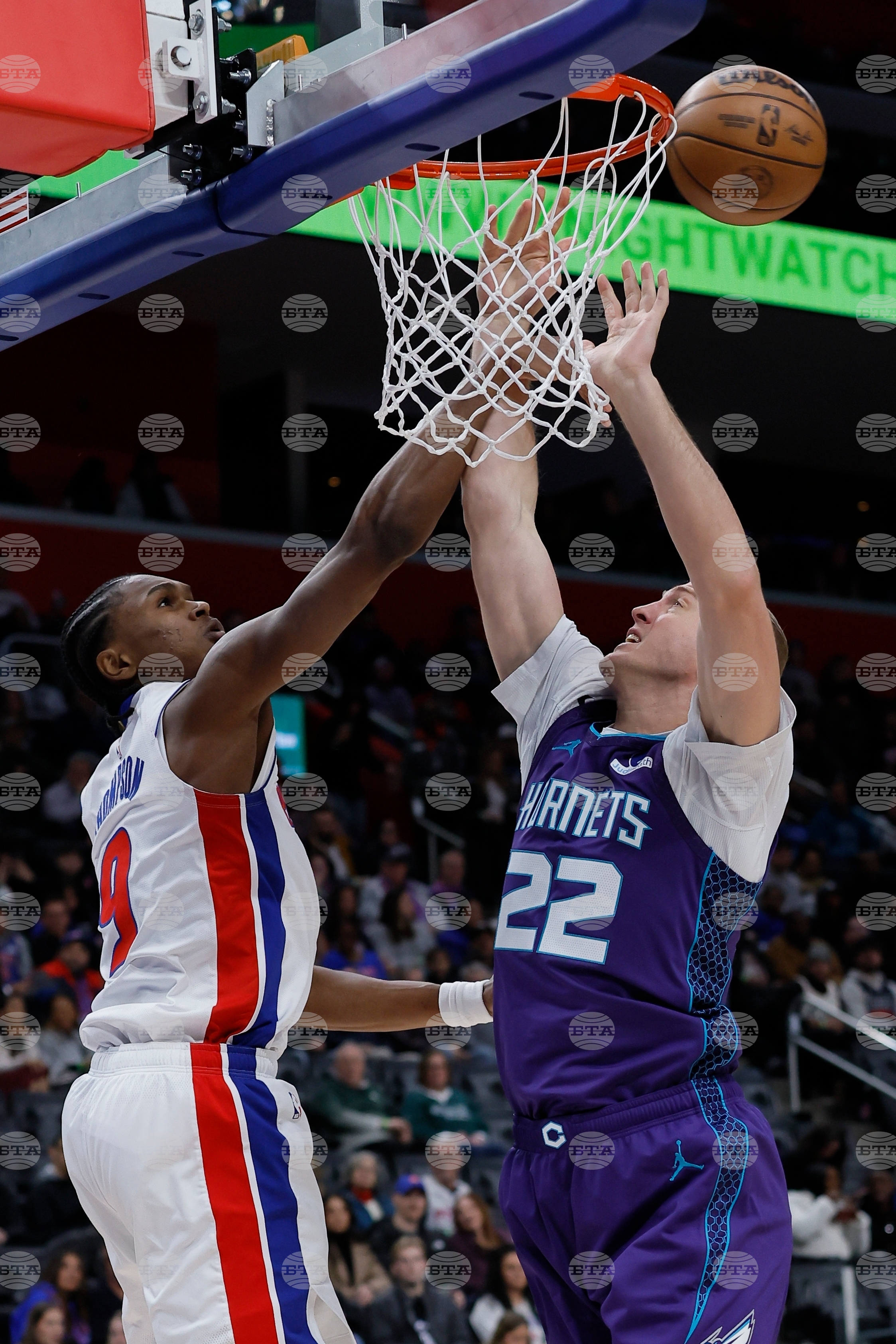 Hornets Pistons Basketball