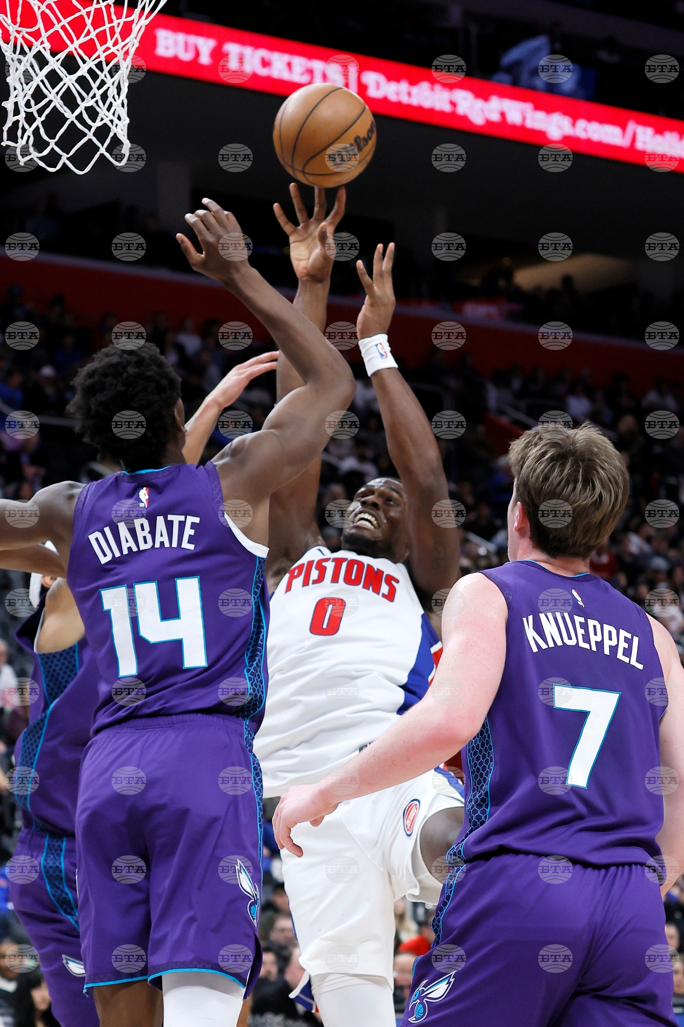 Hornets Pistons Basketball