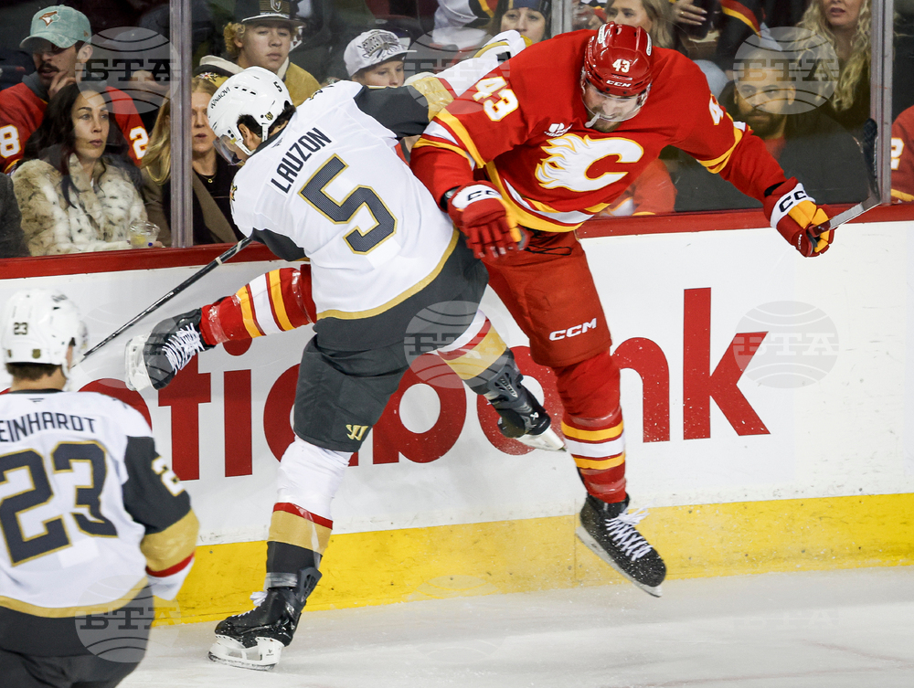 Golden Knights Flames Hockey