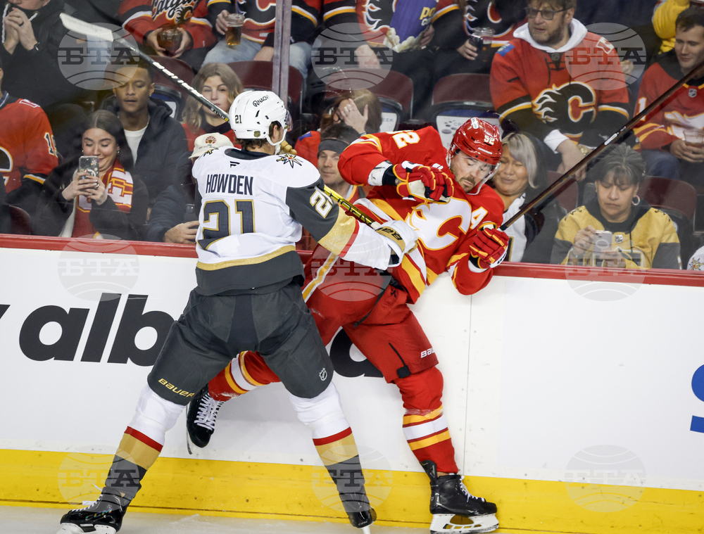 Golden Knights Flames Hockey