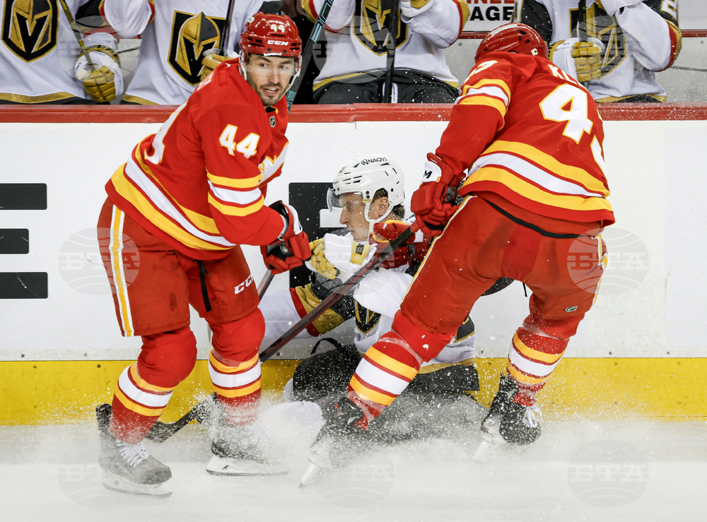 Golden Knights Flames Hockey