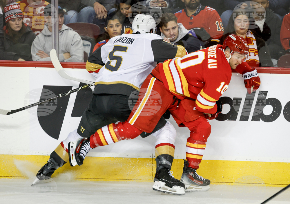 Golden Knights Flames Hockey