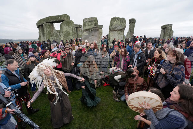 APTOPIX Britain Winter Solstice