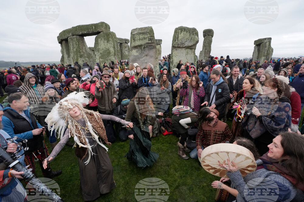 APTOPIX Britain Winter Solstice