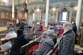 Търговище - храм „Св. Успение Богородично“ - неделна служба и проповед