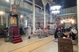 Търговище - храм „Св. Успение Богородично“ - неделна служба и проповед