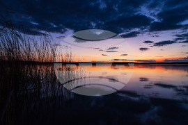 Бургас - привечер над Мандренско езеро