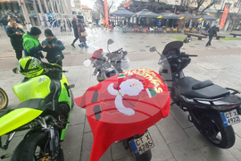 Стара Загора - Дядо Коледа на мотор