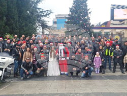 Стара Загора - Дядо Коледа на мотор