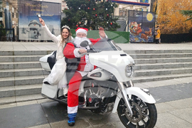 Стара Загора - Дядо Коледа на мотор