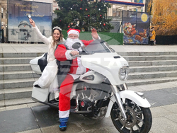 Стара Загора - Дядо Коледа на мотор