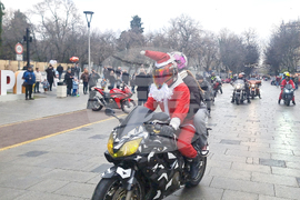 Стара Загора - Дядо Коледа на мотор