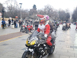 Стара Загора - Дядо Коледа на мотор