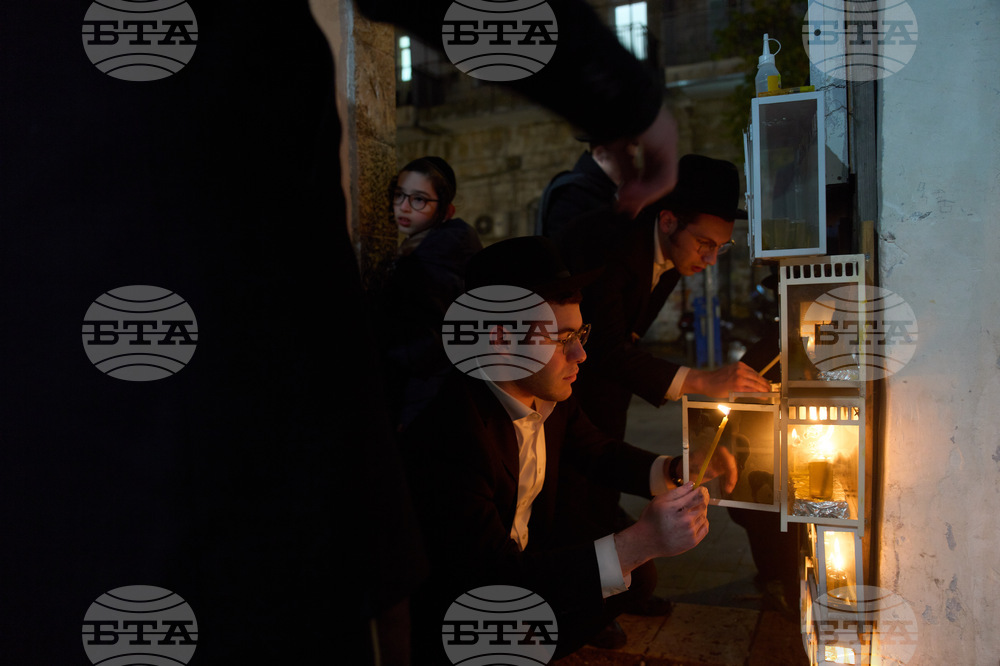 APTOPIX Israel Hanukkah