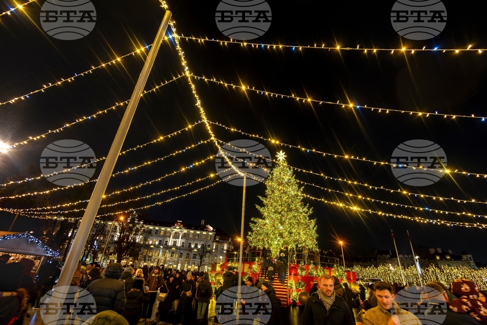 Lithuanian Christmas Holiday Lights
