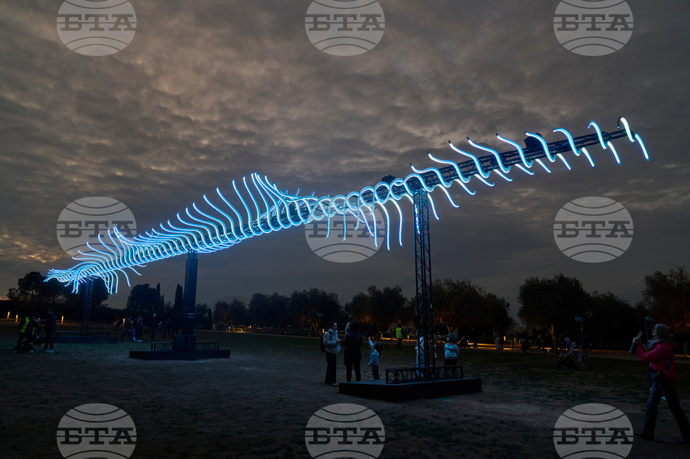 Greece Christmas Holiday Lights