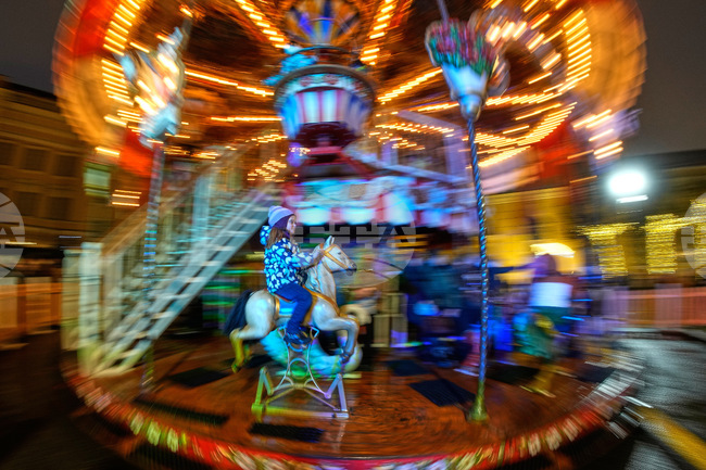 APTOPIX Russia New Year Preparation