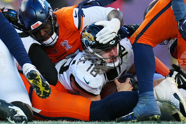 APTOPIX Jaguars Broncos Football