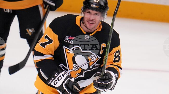 Сидни Кросби изпревари легендата Марио Лемьо при победа на Питсбърг в НХЛ