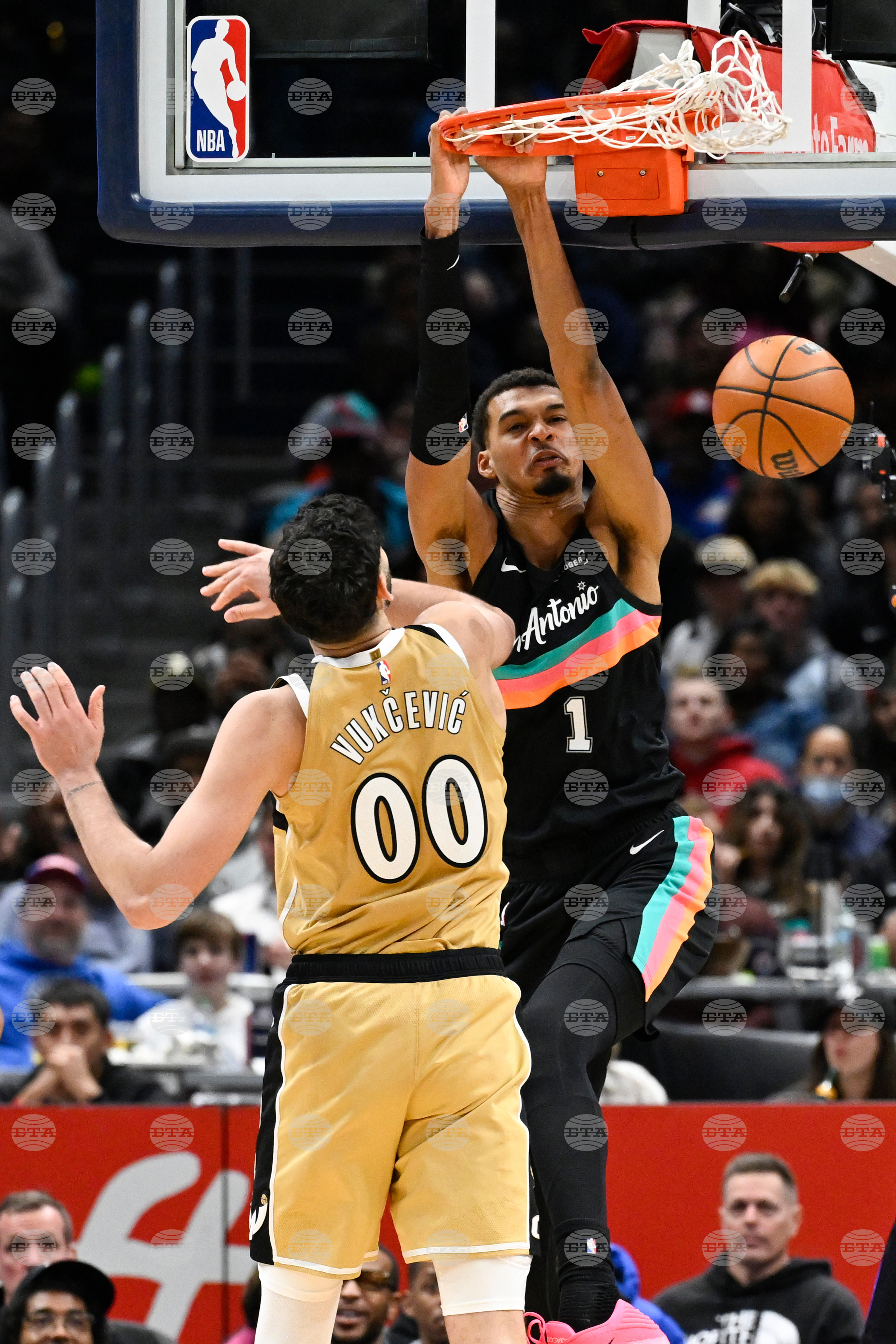 Spurs Wizards Basketball