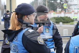 Румъния - Букурещ - президентски дворец Котрочени - демонстрация