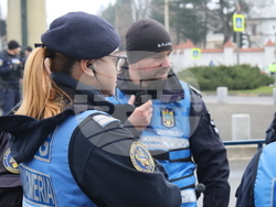 Румъния - Букурещ - президентски дворец Котрочени - демонстрация