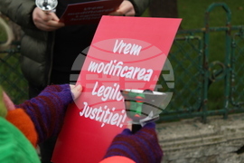 Румъния - Букурещ - президентски дворец Котрочени - демонстрация