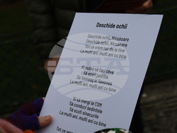 Румъния - Букурещ - президентски дворец Котрочени - демонстрация