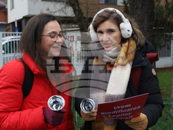 Румъния - Букурещ - президентски дворец Котрочени - демонстрация