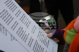 Румъния - Букурещ - президентски дворец Котрочени - демонстрация