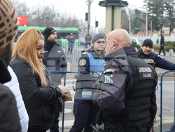 Румъния - Букурещ - президентски дворец Котрочени - демонстрация