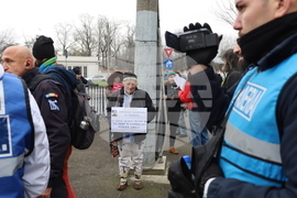 Румъния - Букурещ - президентски дворец Котрочени - демонстрация