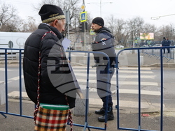 Румъния - Букурещ - президентски дворец Котрочени - демонстрация