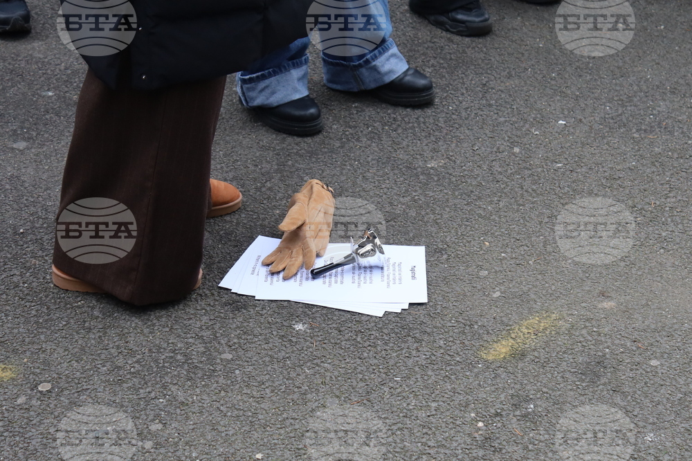 Румъния - Букурещ - президентски дворец Котрочени - демонстрация